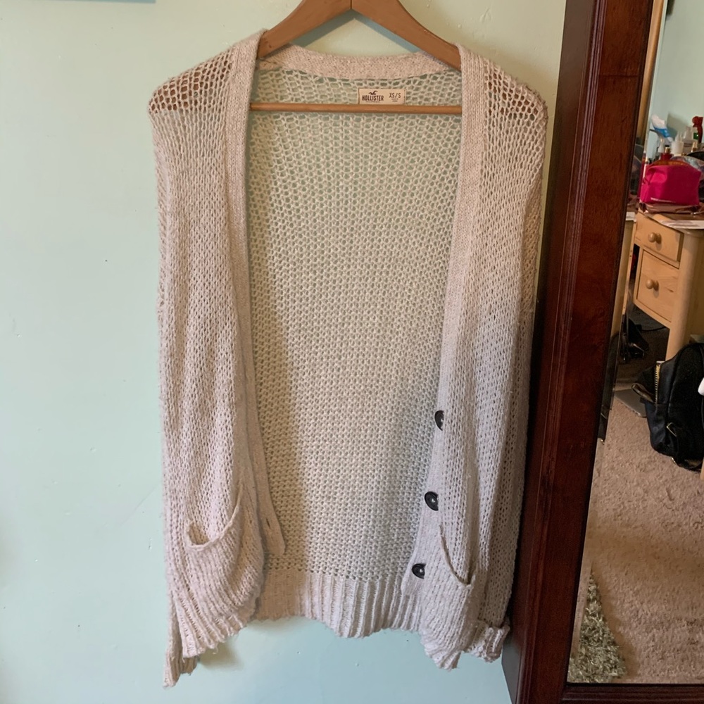 Hollister Cable-Knit Cardigan with Buttons!